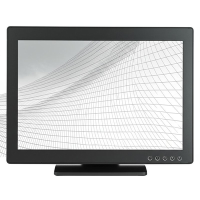 High Resolution Industrial Touch Monitor with 1280 X 1024 Resolution RS232 / USB Touch Signal Input and 5ms Response Time