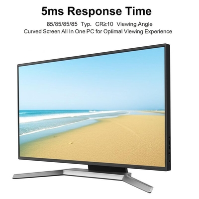 5ms Response Time and 85/85/85/85 Typ. CR≥10 Viewing Angle Curved Screen All In One PC for Optimal Viewing Experience