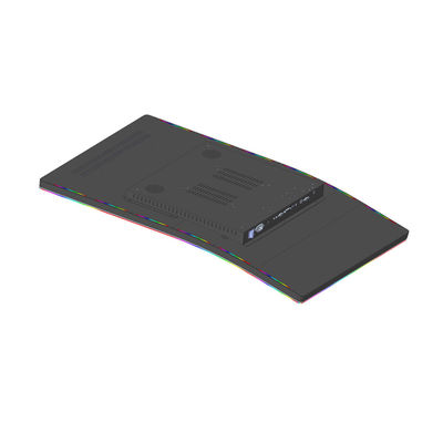 J Shape Super Curved Touch Screen Monitor 1ms Response PCAP With Led Side Light Bars