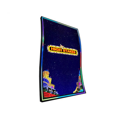 55 Inch S Shape PCAP 3M/ELO Curved Touch Screen Protocol Monitor For Vertical Gaming Screen