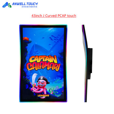43'' J Curved PCAP Touch Monitor With 3M/ELO Protocol For Gaming