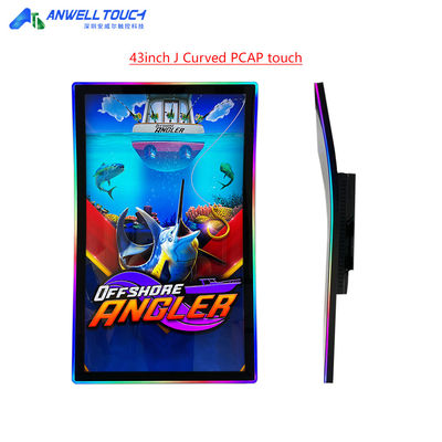 43'' J Curved PCAP Touch Monitor With 3M/ELO Protocol For Gaming