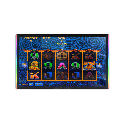 23'' Scratch Resistant Touch Screen Gaming Monitor With Side+Edge LED Bezel For Aristocrat Helix