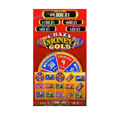 Vertical Skill Game Pcb Board Crazy Money Gold For Game Machine
