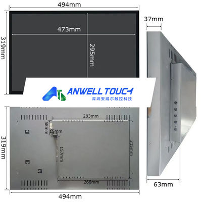 22inch 10 Point Touch PCAP Gaming Touch Screen With 5ms Response Time For Aristocrat Games