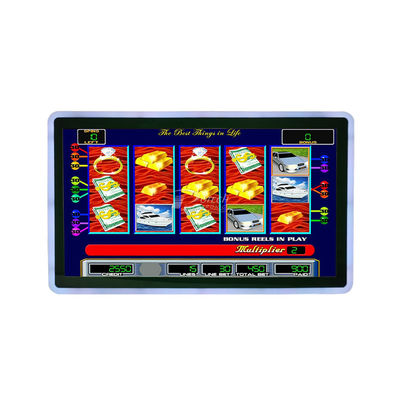 23.8 Inch Gaming Machine PCAP Touch Screen Gaming Monitor Side LED Bar Black 1920x1080 Led 16:9 Ips Hd-Mi 300c