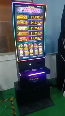 Curved PCPA Touch Slot Machine Base Cabinet Skill Gaming Touch Monitor Metal 43 Inch