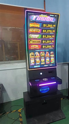 Curved PCPA Touch Slot Machine Base Cabinet Skill Gaming Touch Monitor Metal 43 Inch