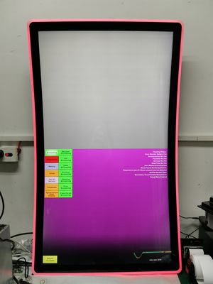 Multitouch Pcap Touch Display 43 Inch Curved Touchscreen Display 5ms 16.7M